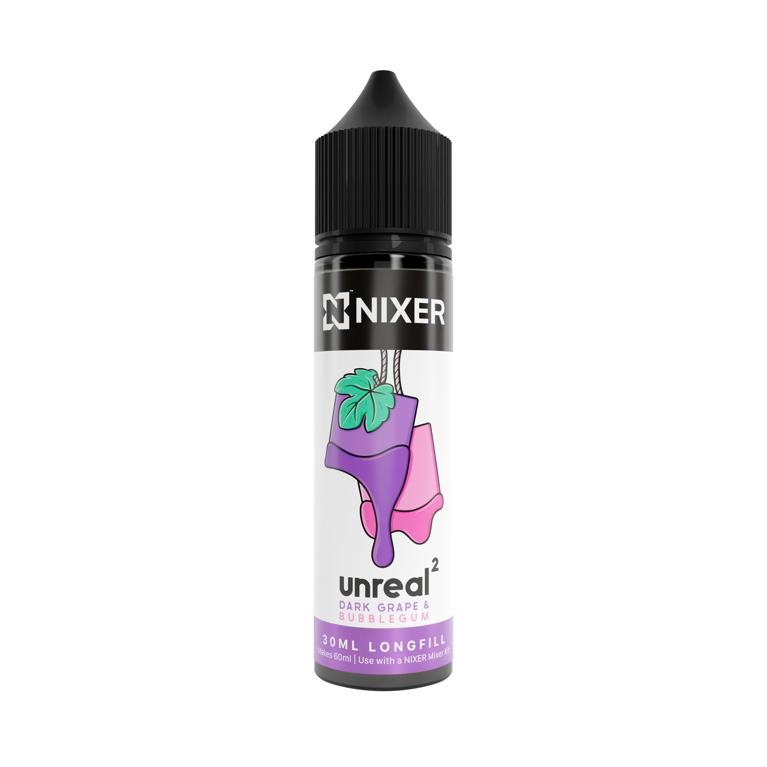 NIXER Bar, Fusion - Unreal 2 Dark Grape & Bubblegum (Longfill)